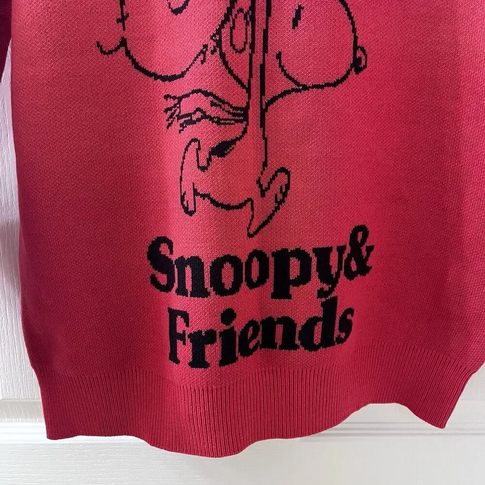 Vintage Peanuts x Bayflow Snoopy & Friends Knit Sweater Kids SZ 140 US 9-11 NWT